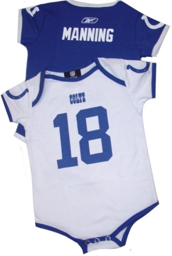 Indiannapolis Colts Peyton Manning Jersey Name and Number Infant / Baby Onesie Set
