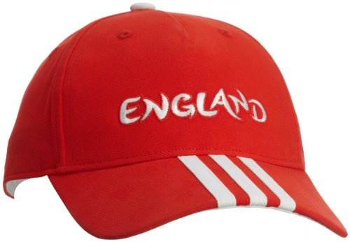 Adidas Uni Kappe Country Fashion England 3 Stripes, poppy/white, OSFM, X17162