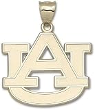 Auburn Tigers Giant 1 3/4 W x 1 1/2 H AU Pendant - 14KT Gold Jewelry