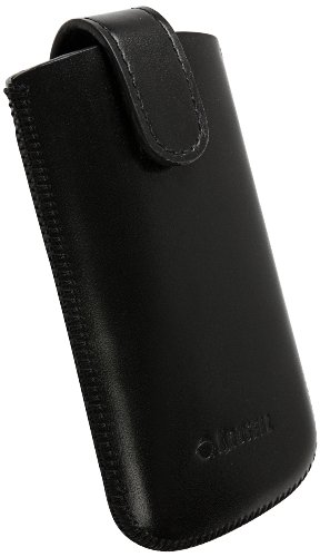 Krusell Asper&ouml; Leder Etui mit R&uuml;ckzugfunktion f&uuml;r BlackBerry 9780 schwarz Preisvergleich