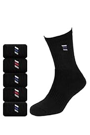 5 Pairs of Cotton Rich Diagonal Striped Sports Socks with Stay New™ Technology