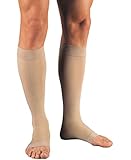 Relief Therapeutic Knee High Support Stockings, 30 - 40 mmHg - XLarge - Open Toe
