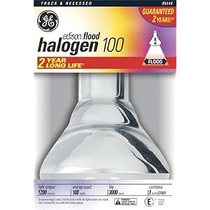 GE Lighting 85146 100BR40F H-PQ1 6 Halogen Flood Bulb by 