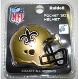 New Orleans Saints Revolution Pocket Pro Helmet by Riddell