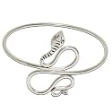 Gift for Her Arm Jewelry Armlet in Sterling Silver 25 gms. 3 inches (armlt059)