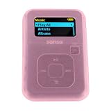 SanDisk Sansa Clip Plus Silicone Gel Skin Case Cover (PINK)