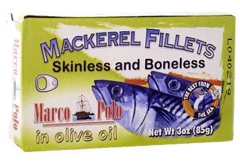 Marco Polo Mackerel Fillets in Olive Oil ( 3 oz 85g ) by Marco Polo
