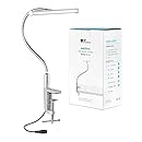 Amzdeal 5.5W LED Folding desk Lamp with Dimmable Touch Switch Eye Protection