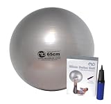 Fitness-Mad 125 Kg Anti-Burst Swiss Ball - Silver, 65cm