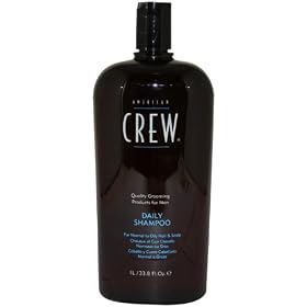 American Crew Daily Shampoo, For Normal to Oily Hair and Scalp, 33.8-Ounce Bottles (Pack of 2) - Packaging May Vary