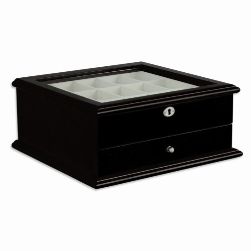 Espresso Wooden Watch Box - 15 Watches