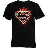Superman Flame Logo Men's T-Shirt