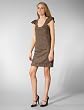 Tracy Reese Tweed with Gold Flecks Puff Chemise Dress in Ruse