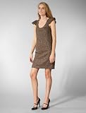 Tracy Reese Tweed with Gold Flecks Puff Chemise Dress in Ruse