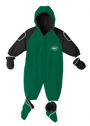 New York Jets Infant Alaska Hooded Creeper Set