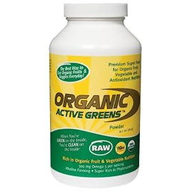 Organic Food Bar - Organic Active Greens, 9.2 oz powder