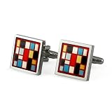 Mosaic Cufflinks - Available in 3 colors.