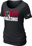 NIKE Atlanta Falcons Team Dedication Women's NFL Tee Shirt, Black