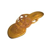 Van Eli Karif Gold Medallion Metallic Sandal by VANELi