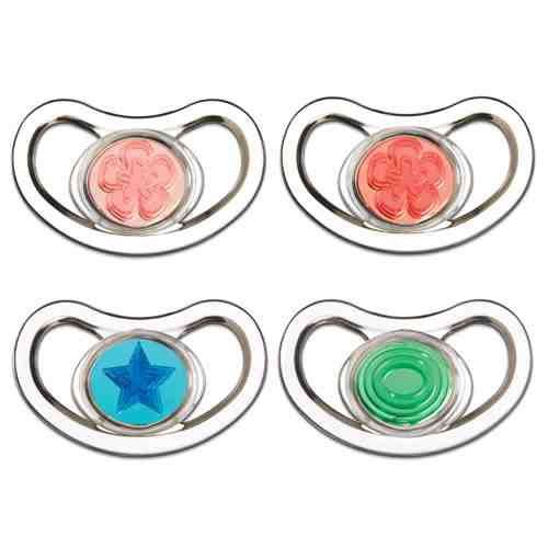 Childrens Toyshop   : Tommee Tippee Cosmic Lights 0-6mths Orthodontic Soothers