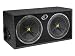 Kicker 10DC124 Dual Vented Sub Enclosure Loaded with 2 Comp Subwoofers