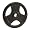 Olympic Rubber Tri-Grip Plate 25 lbs