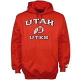 adidas Utah Utes Red Stacked Hoody Sweatshirt