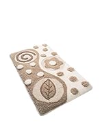 Pandora Set Alfombra de Baño 3 Uds. Mindos Arena/Blanco 60 x 100 cm + 50 x 60 cm + 47 x 50 cm