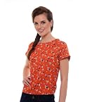 Yepme Lucia Orange Printed Top
