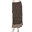 Cotton Crinkle Skirt Indian Dress Size 14 (skt422a)