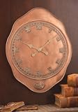 New CBK WALL CLOCK EA 1 ANTIQUE FRENCH DESIGN ROMAN NUMERALS COPPER DISTRESS POLYSTONE HIGH QUALITY