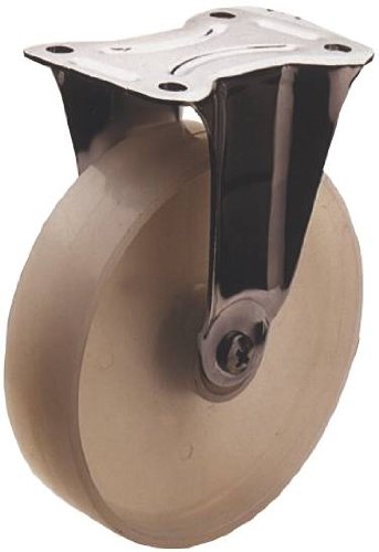 Bockrolle 200mm Stahlbl verz Poly LG. R