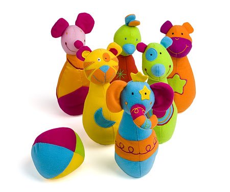 Childrens Toyshop  Toys : Manhattan Toy Carousel Bowling Set