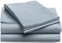 Pinzon Hemstitch 400-Thread-Count Egyptian Cotton Sateen Queen Sheet Set, Smokey Blue