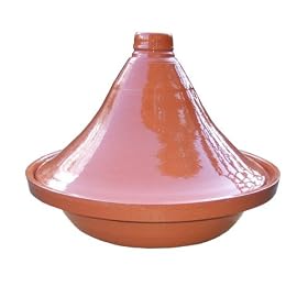 Traditional Tagine / Tajine - 33cm, 4/6 person - Natural Terracotta Colour