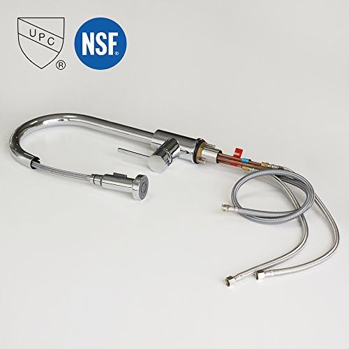 LAYKOR MS10 Pull-out Kitchen Sink Faucet, Nickel Finish UPC Certification with High Quality