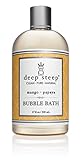 Deep Steep Mango Papaya Bubble Bath - Made with Organic Shea Butter, Organic Jojoba Oil, and 100% All Natural Ingredients - Sulfate Free - Vegan, Non-GMO, Gluten Free, and Cruelty Free, 17oz Bottle