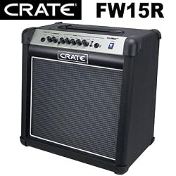 Crate FlexWave FW15R Guitar Amp Combo with Reverb, 15 Watt Single 12 Speaker