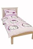 Character World Hello Kitty Candy Stripe Single Rotary Duvet Set
