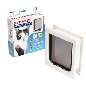 Pet Mate 234 Lockable Cat Flap + Liner - White
