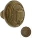 Rare Cast Bronze Emblematic Door Knob