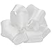 White Wired Wedding Bow Ribbon - 1 1/2