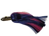 Saltwater Fishing Lure Chrome Bullet Shaped Head with Pink and Blue Hair 10 Inches Long FREE SHIPPING AND 20% CUSTOMER APPRECIATION DISCOUNT!