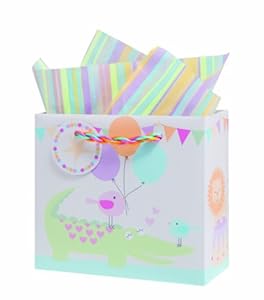 The Gift Wrap Company Gift Bags, Circus Pals, Small, 12 Count