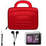 Red eBigValue Protective Hard Nylon Cube Carrying Case with Handles For Sam ....