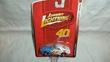 JOHNNY LIGHTNING RELEASE #7 BLUE AND WHITE WITH FLAME SKULL TEMPO 1967 PONTIAC FIREBIRD DIE-CAST