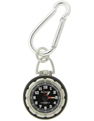 Bucasi PW1050SS - Outdoors Pocket Watch with Sport Clip Stainless Steel 3 ATM Luminous Hands