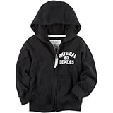 Carter's(カーターズ) ジップアップ マールド フレンチテリー フード ブラック アウターパーカー 4歳【並行輸入】