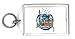 Keychain with the image of: tank, fish, cartoon, a
