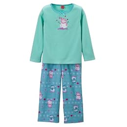 Girls' Snowman Cozy PJ Set Aqua Girls' Snowman Cozy PJ Set Aqua